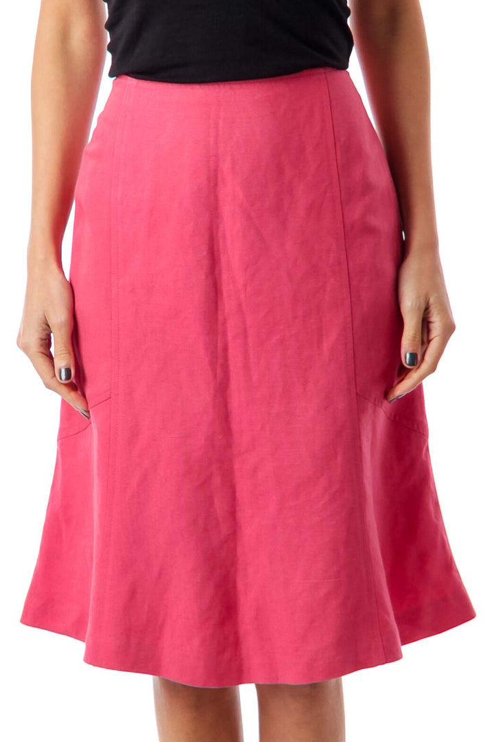 Pink A-line Skirt