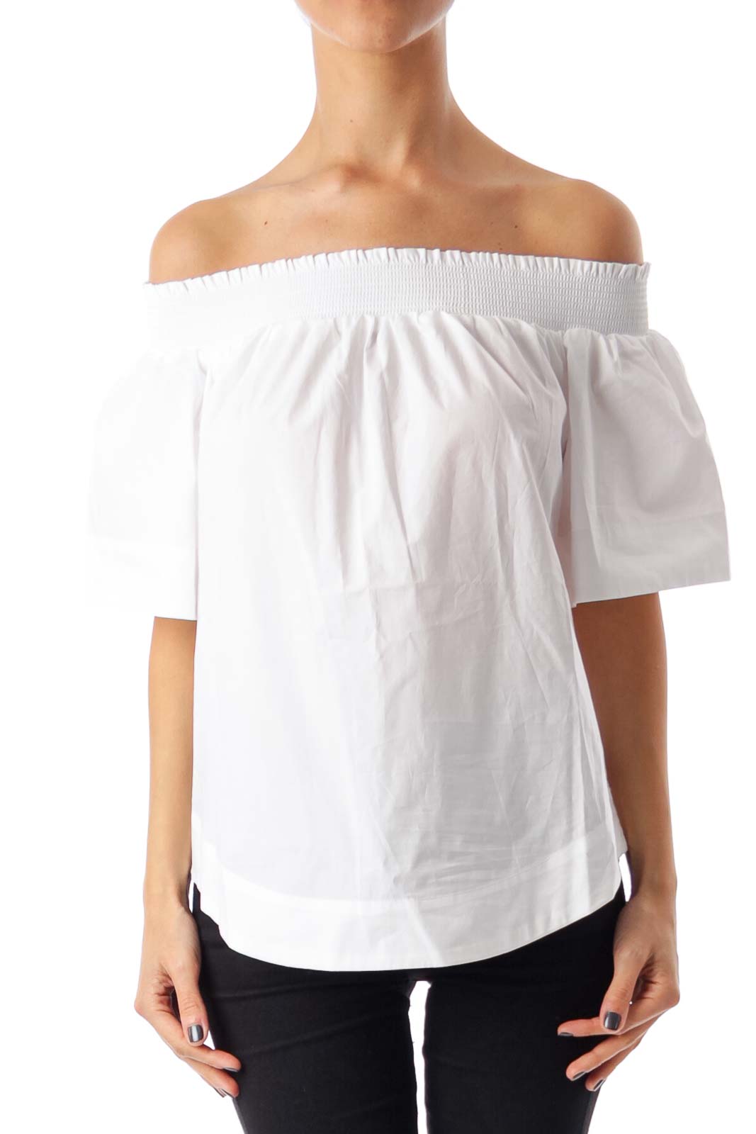White Off Shoulder Top