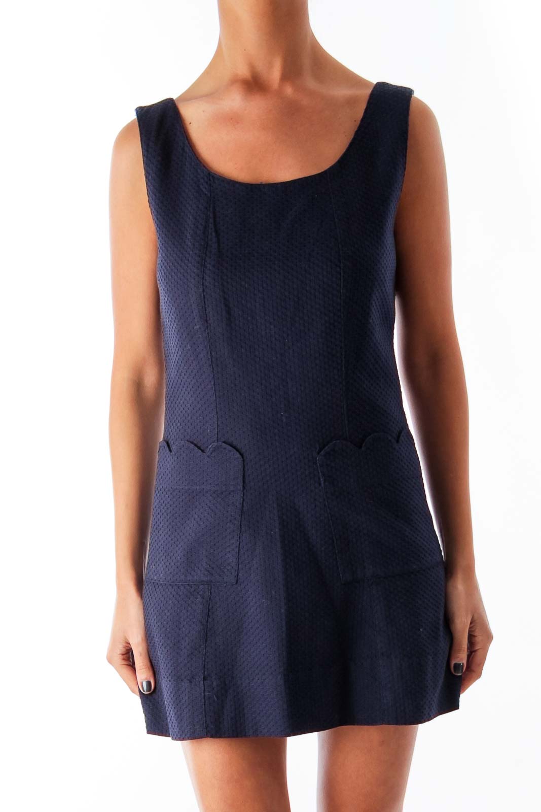 Navy Petit Shift Dress