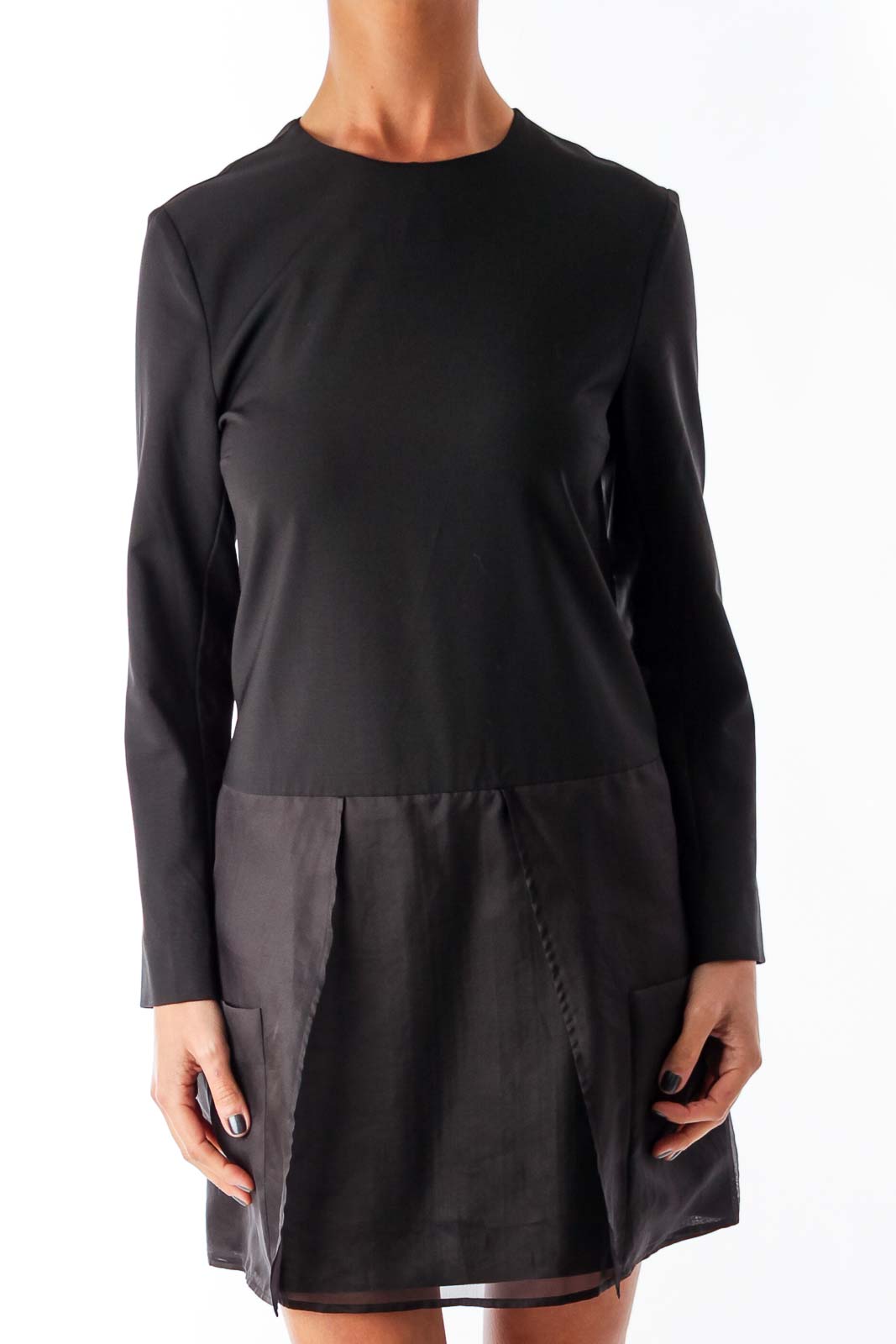 Black Silk Bottom Dress