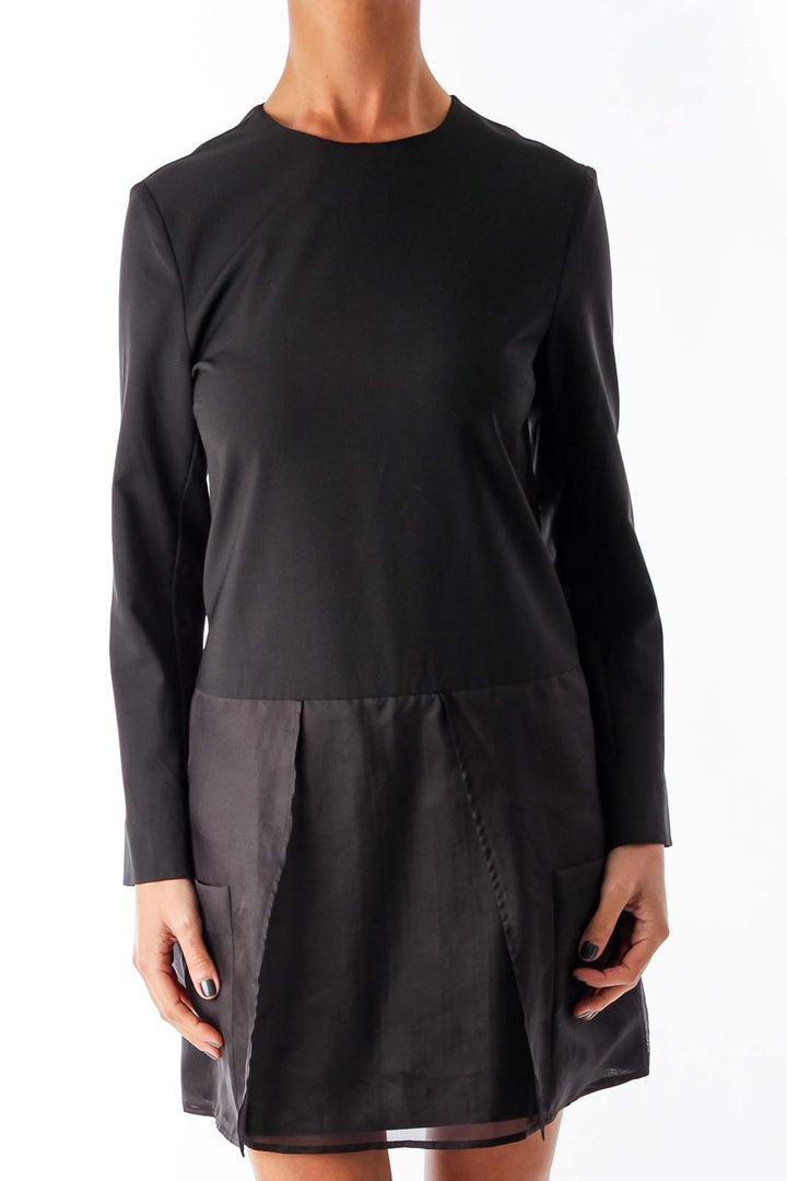 Black Silk Bottom Dress