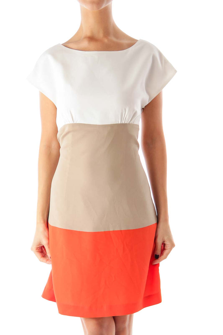 Color Block Straight Dress