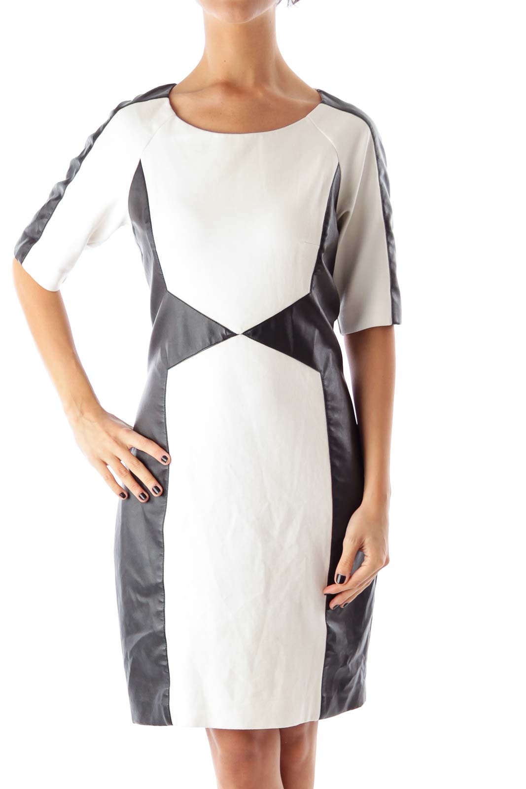 Black & White Color Block Dress