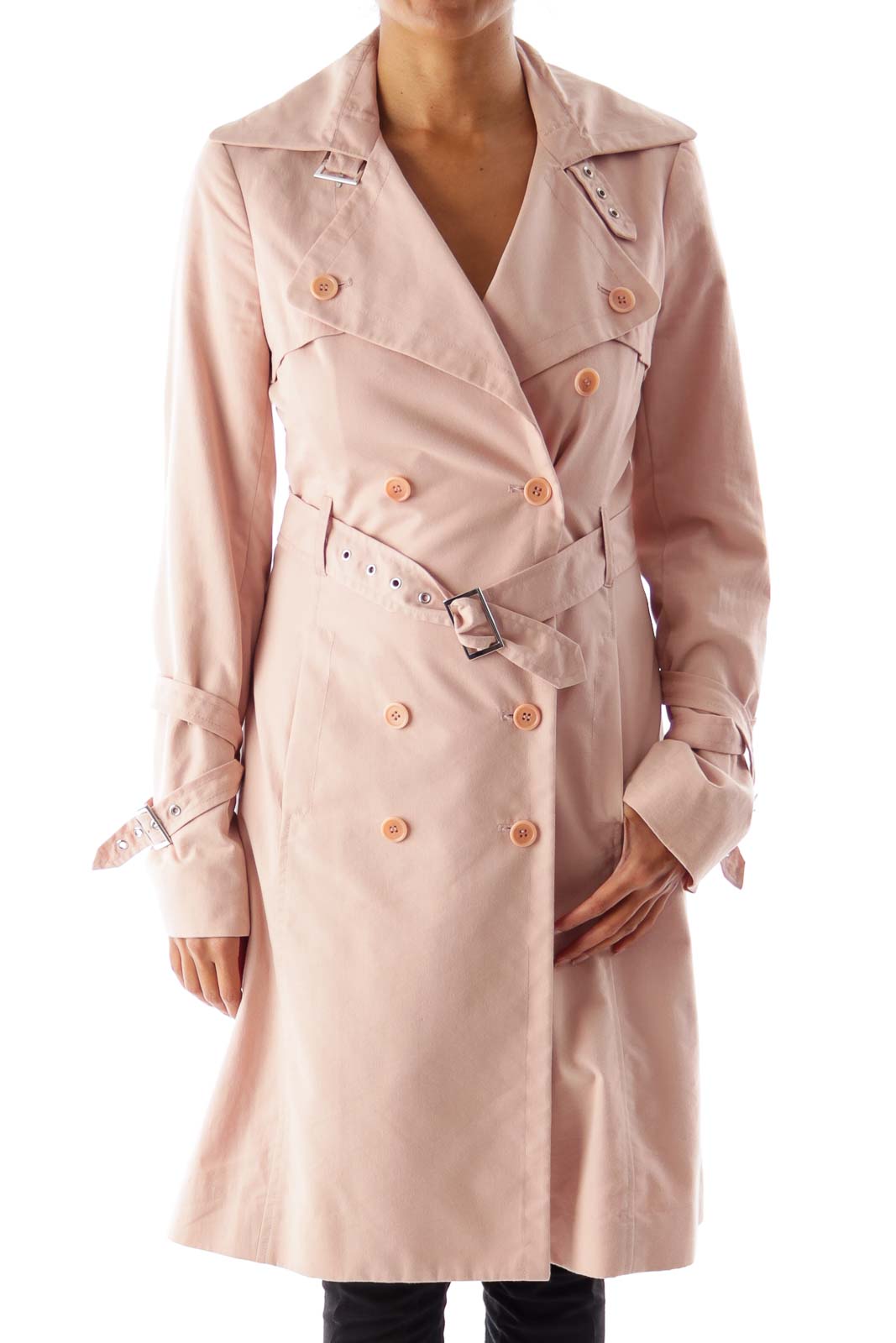 Pink Trench Coat