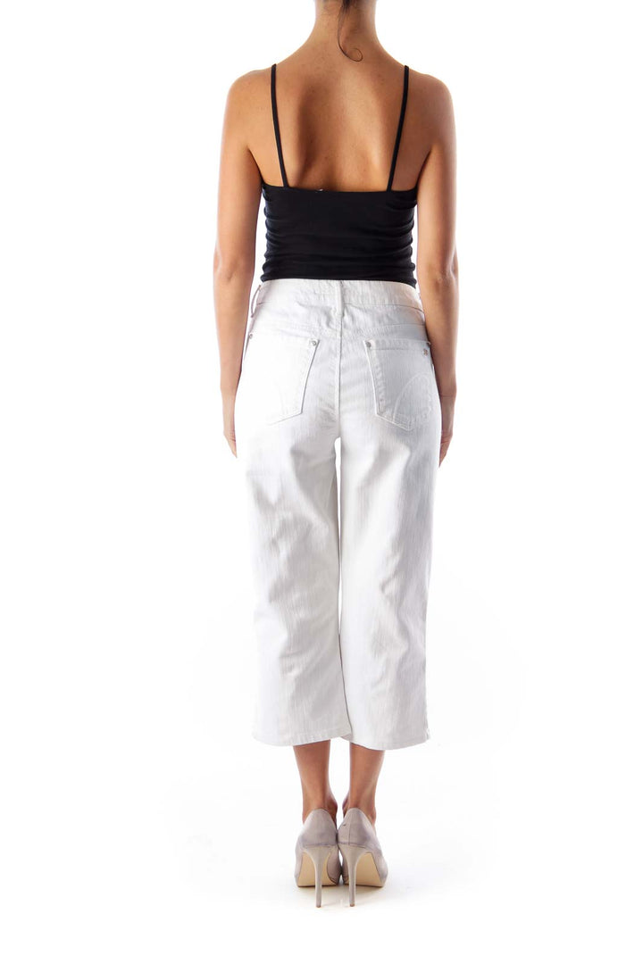 White Capri Jeans