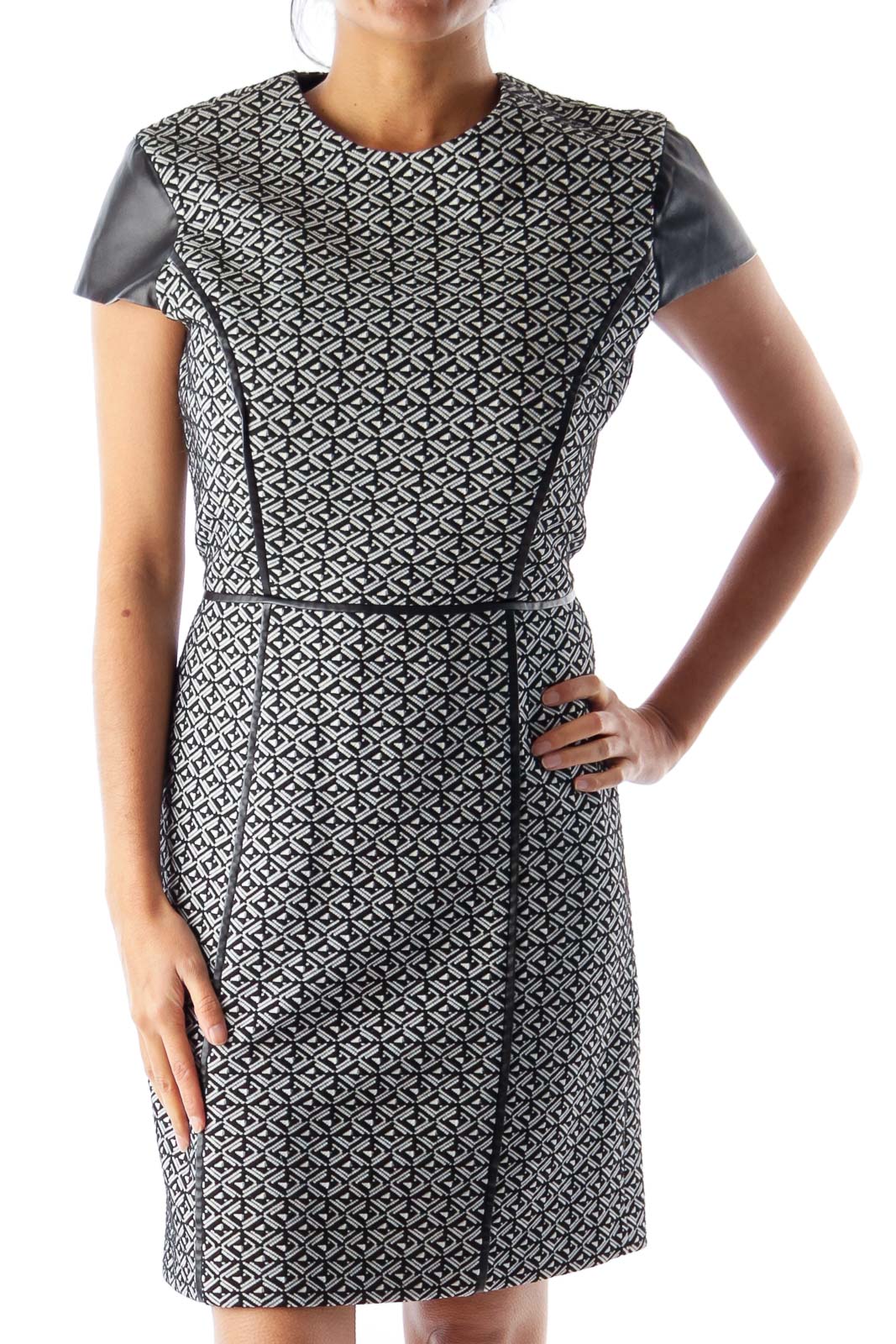 Black & White Print Dress