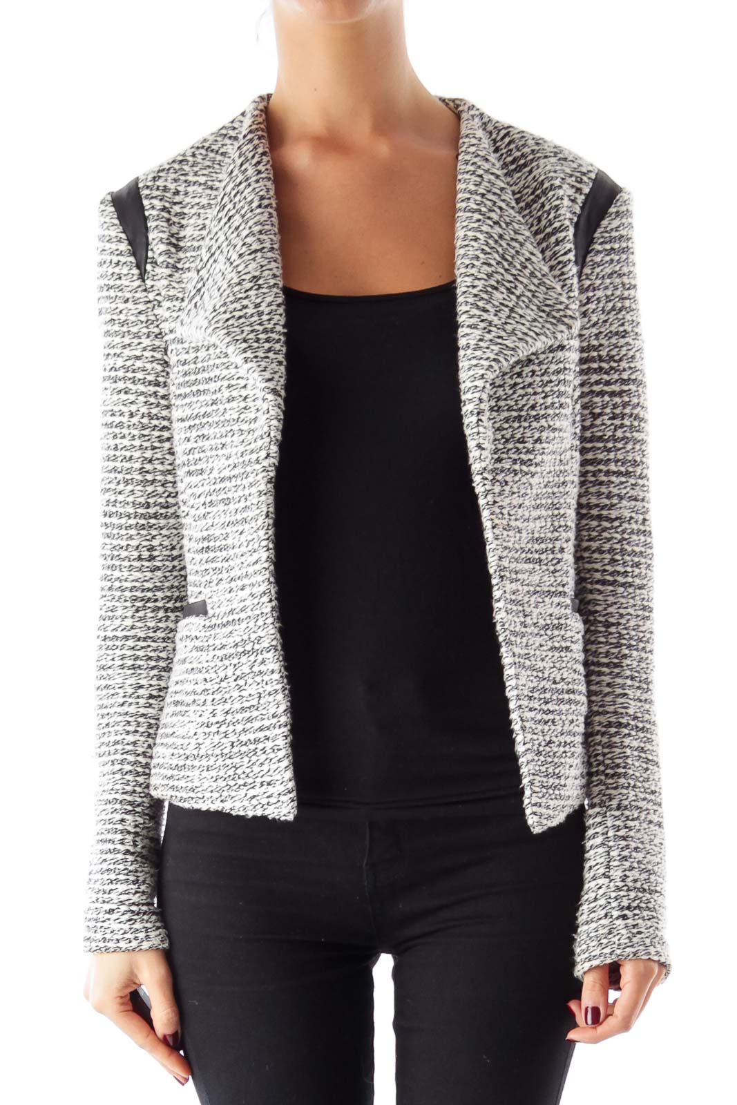 Black & White Tweed Jacket