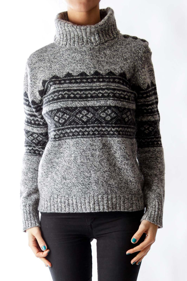 Gray & Black Merino Sweater
