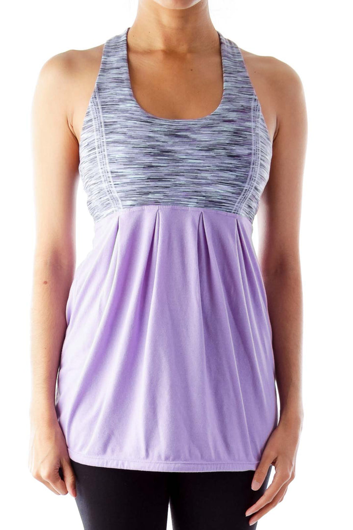 Purple Print Tank Top