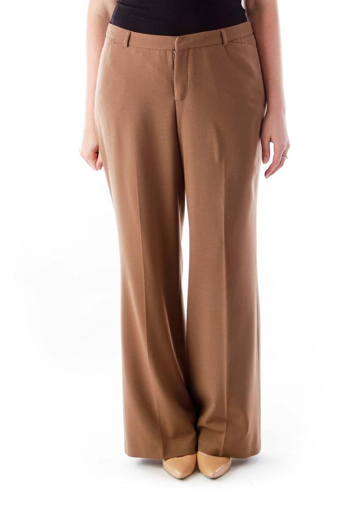 Brown Wide Legs Pants