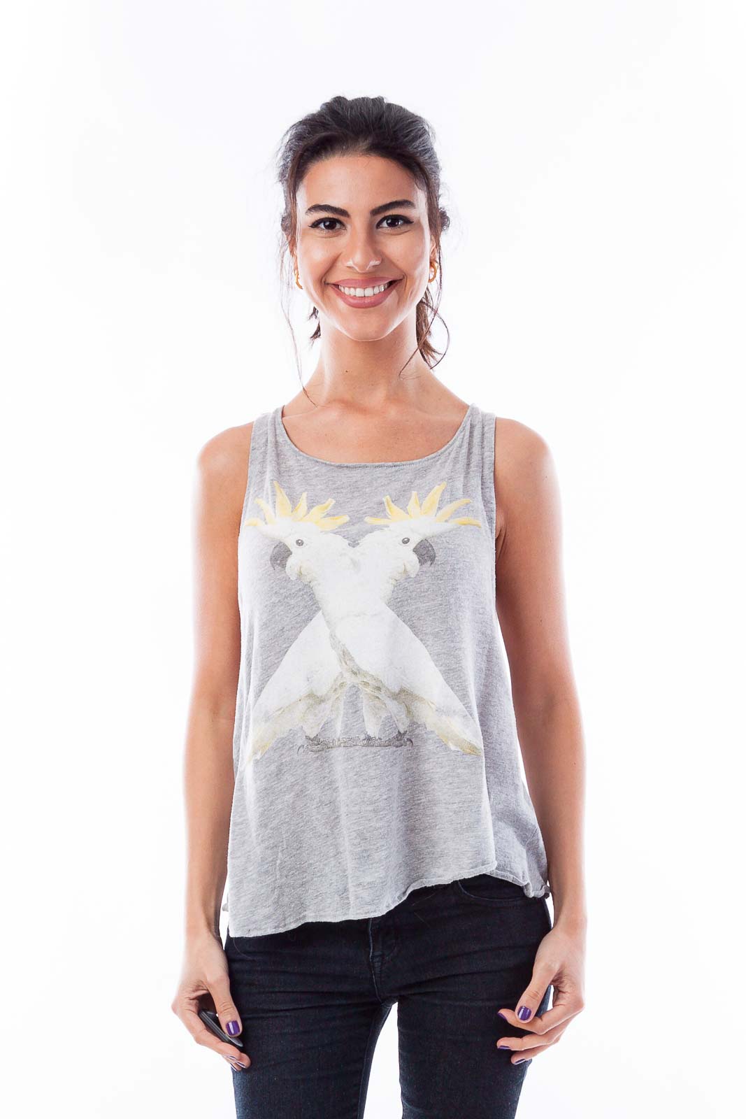 Gray Bird Top