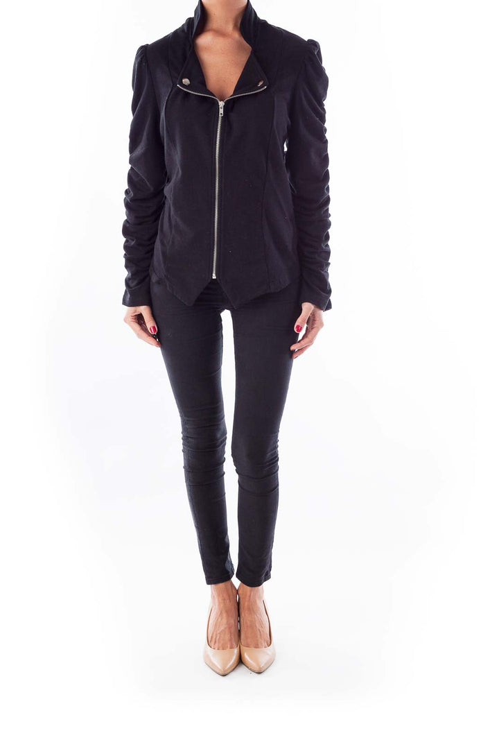 Black Zippered Jacket