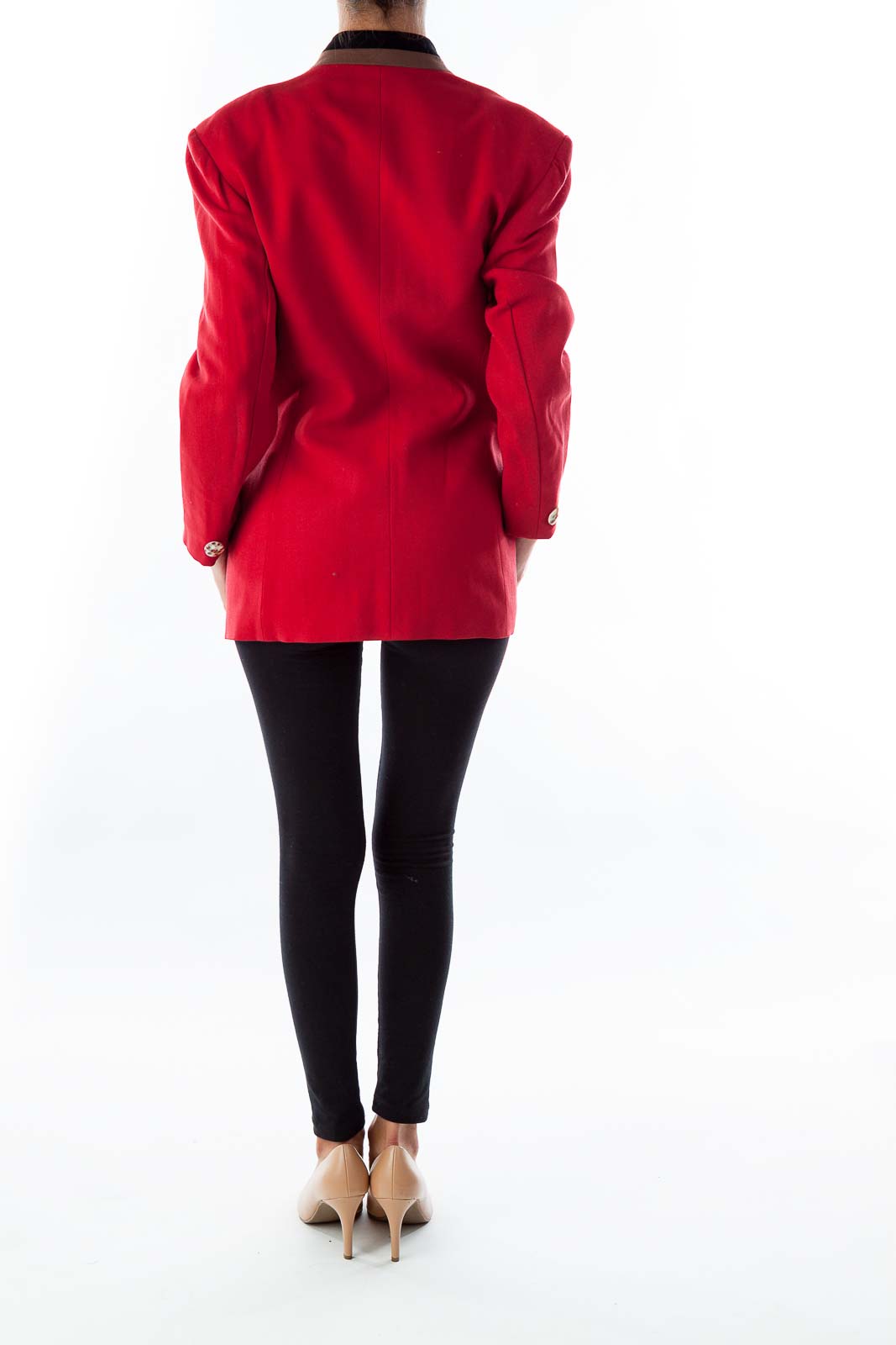 Red Vintage Suit Jacket