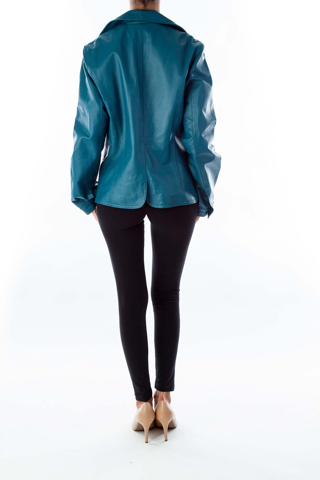 Turquoise Leather Jacket