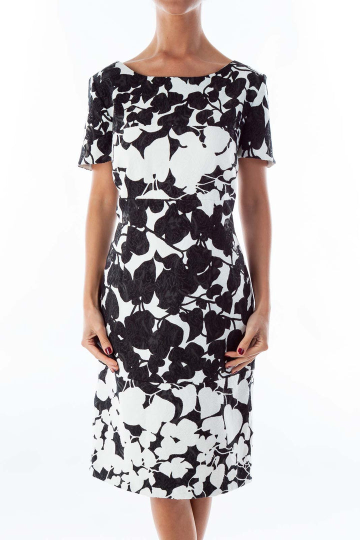 Black & White Floral Dress