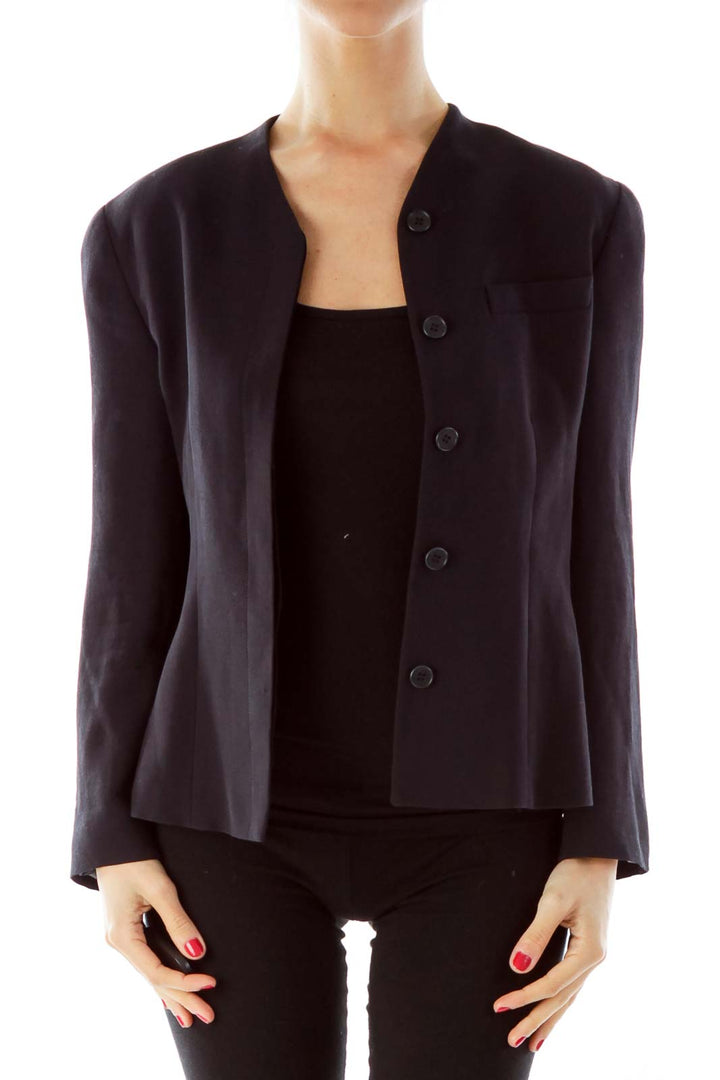 Black Button Blazer