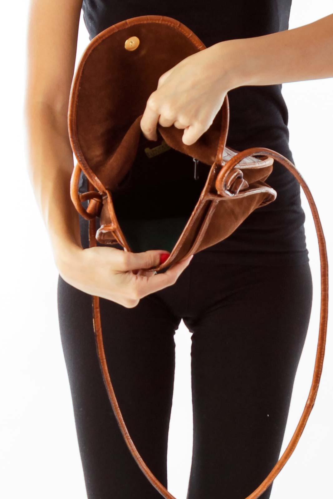 Brown Leather Shoulder Bag