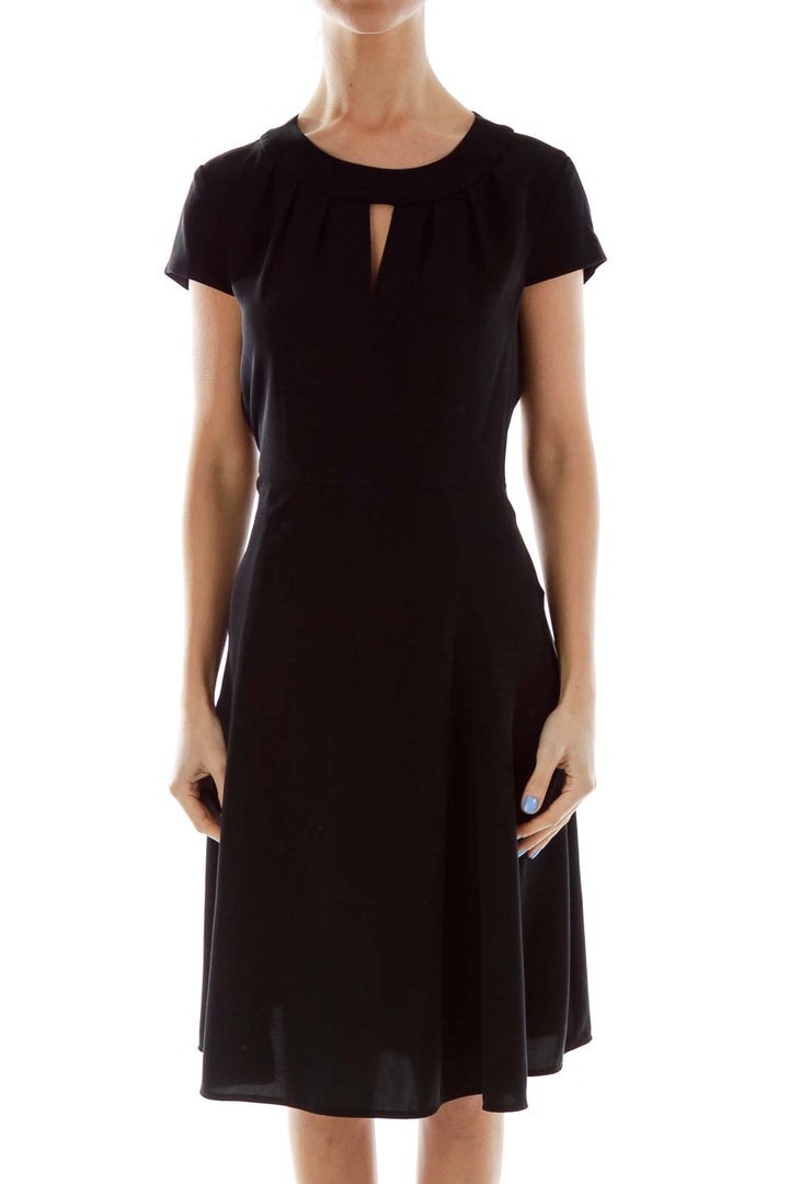 Black Fitted Work Dress