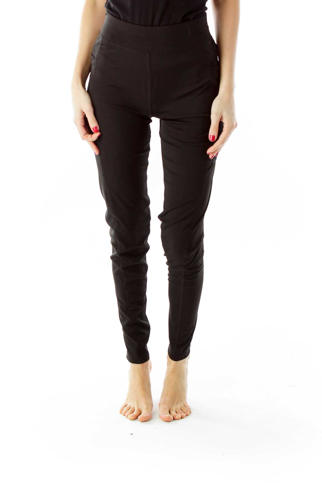 Black Pocketed Yoga Pants