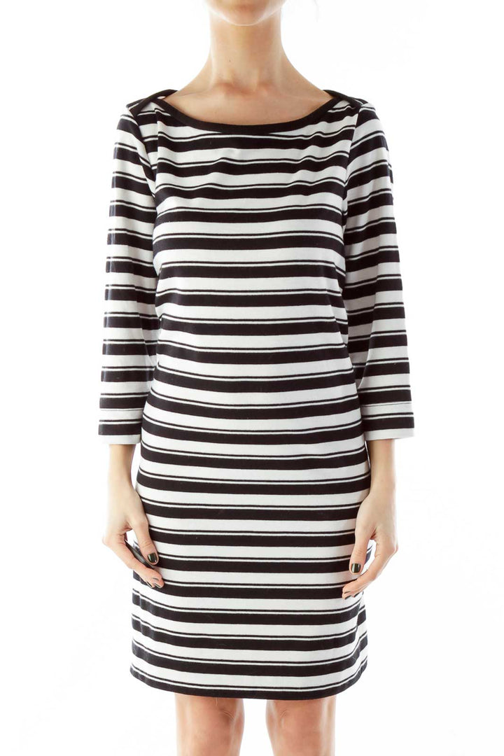 Black and White Striped Dress