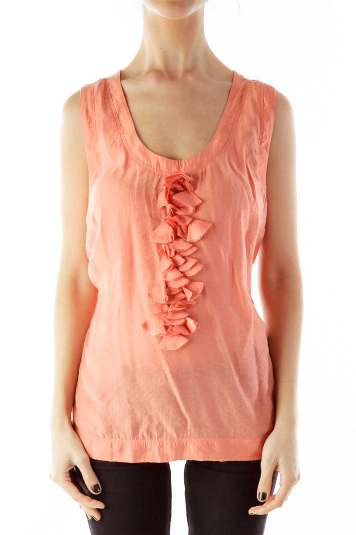 Peach Flower Tank Top