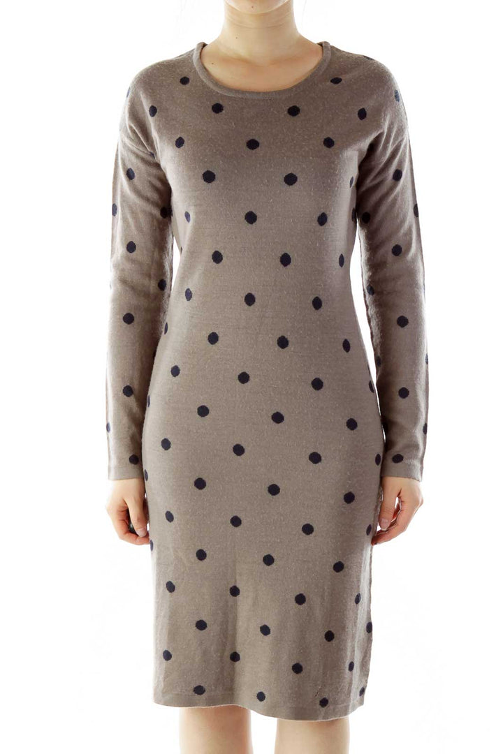 Brown Merino Wool Dress