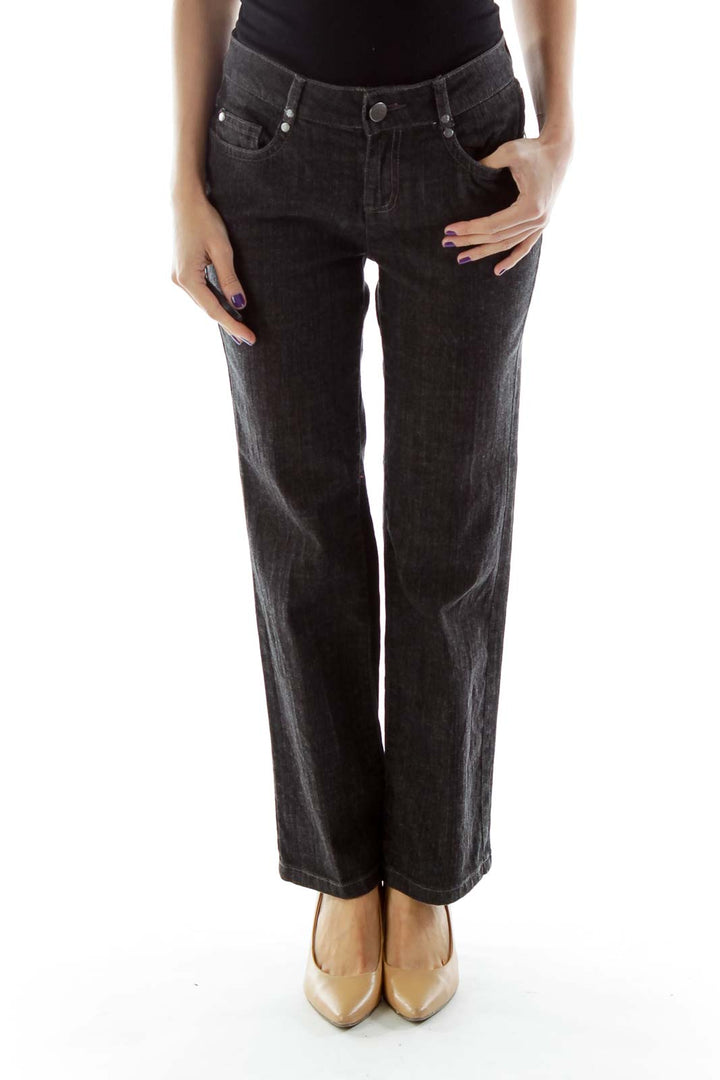 Black Cropped Jeans