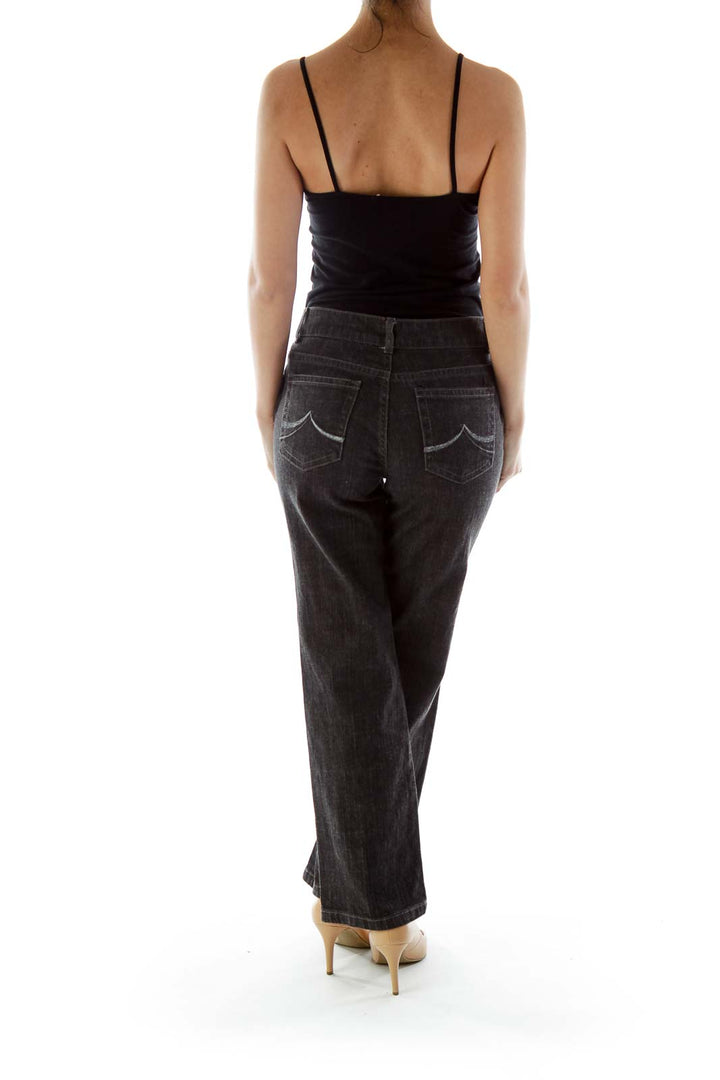 Black Cropped Jeans