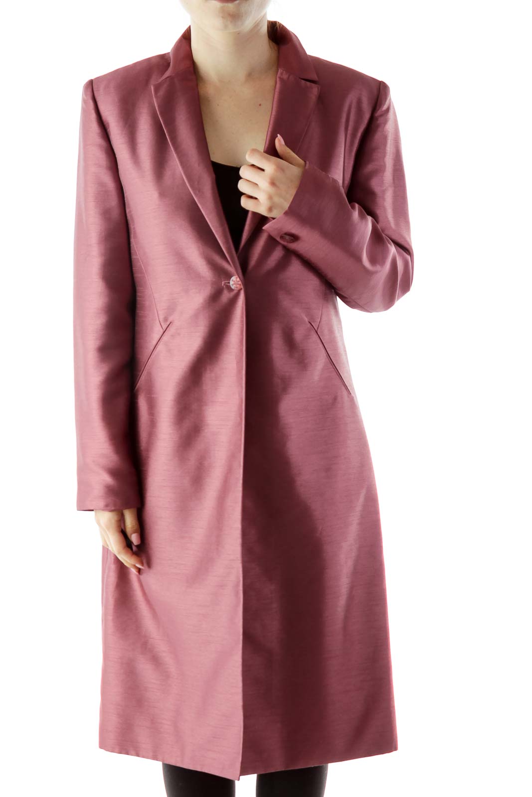 Mauve Long Blazer