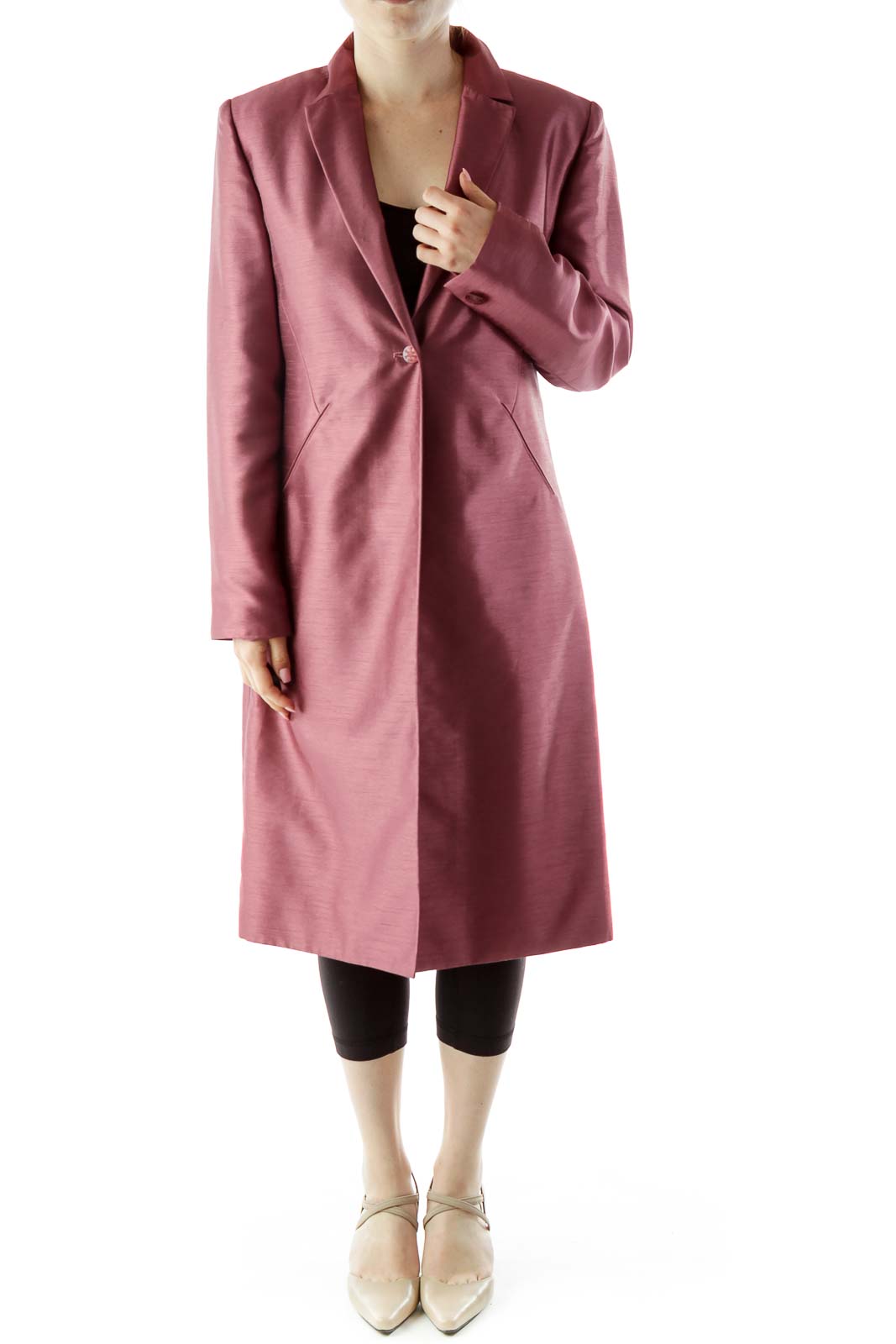 Mauve Long Blazer