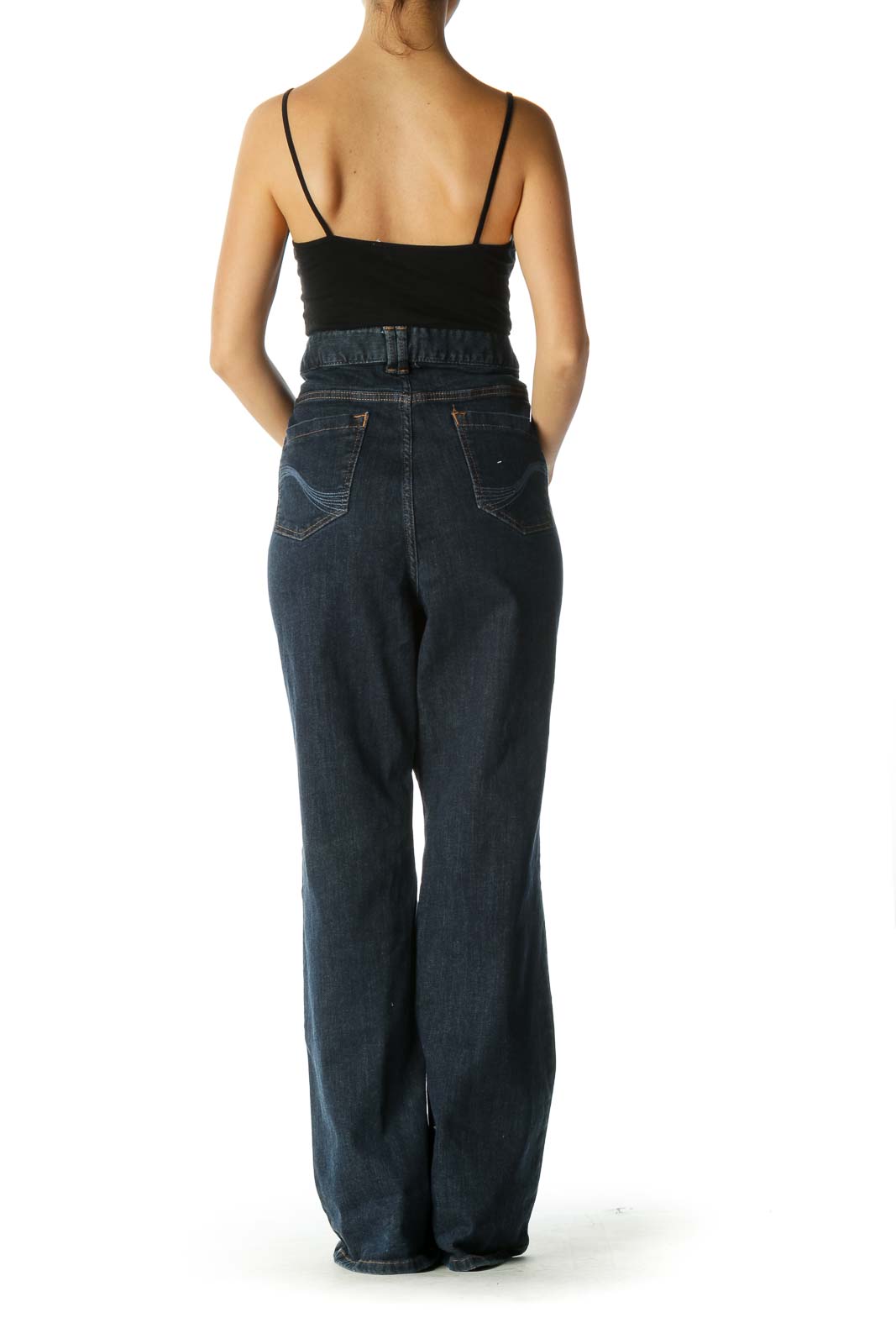 Navy Slim Bootcut Jeans