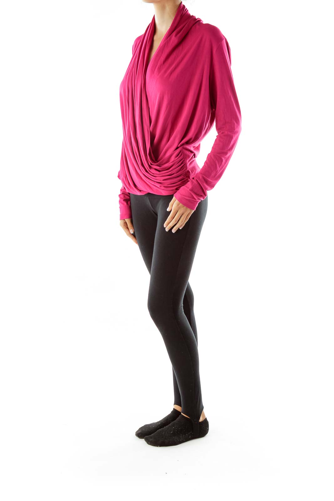 Pink Asymmetric Layered Tunic
