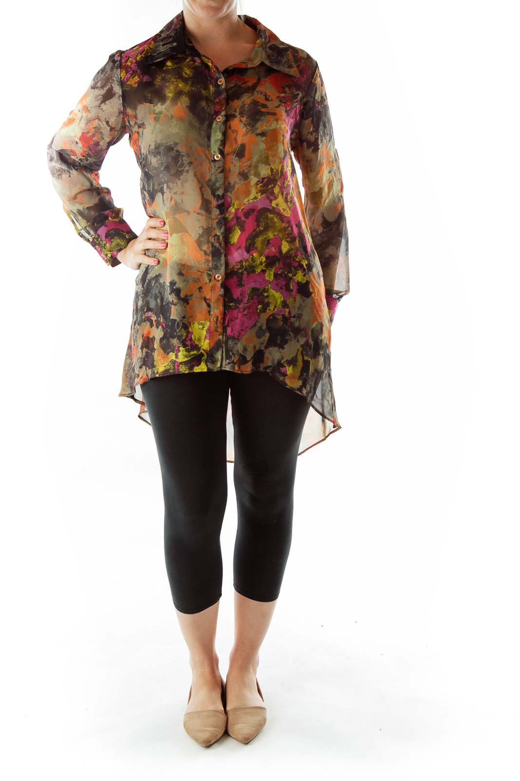 Multicolor Sheer Shirt