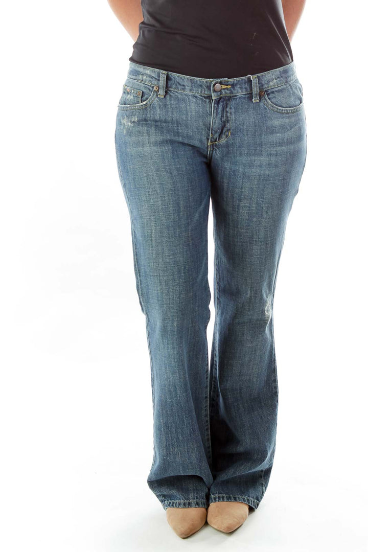 Blue Flared Jeans