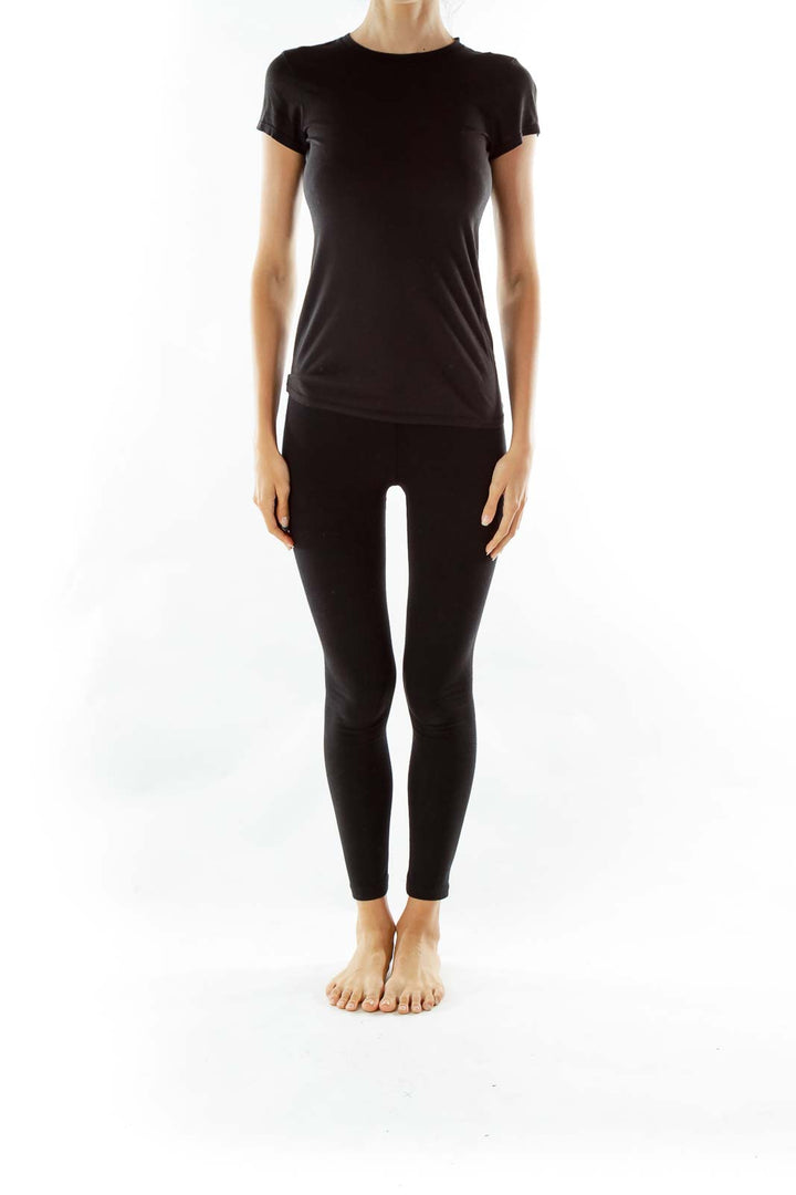 Black V-Neck Shirt