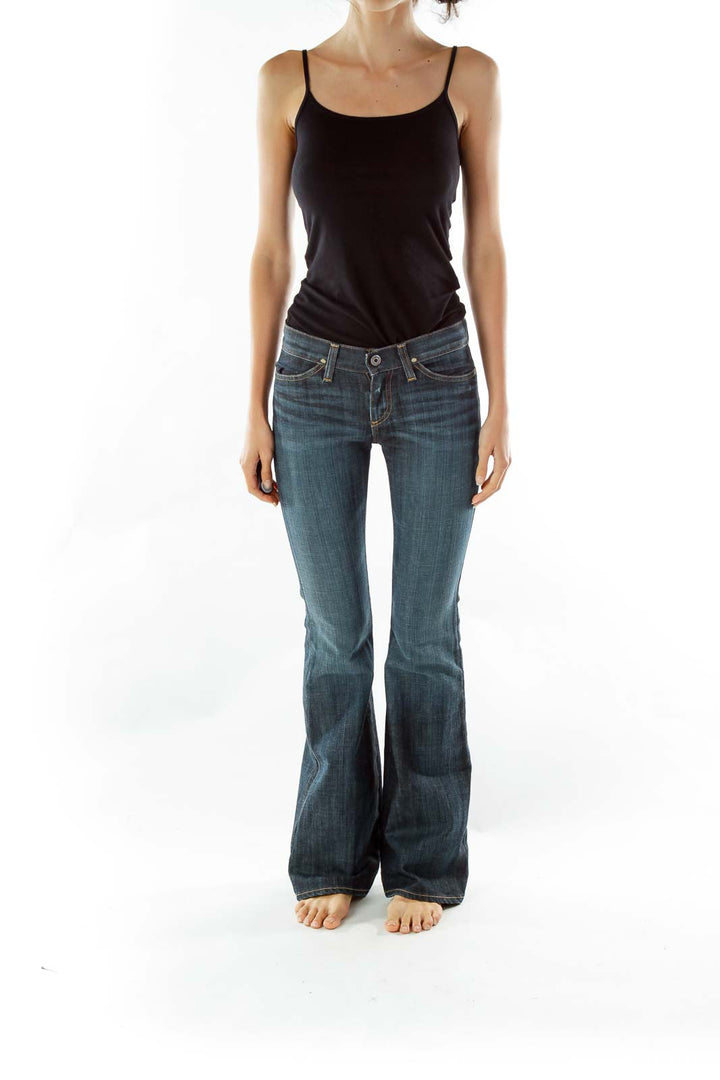 Navy Flared Jeans