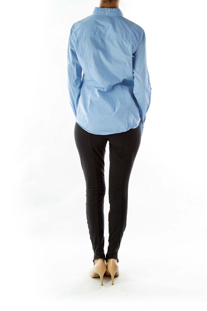 Blue Pocketed Shirt