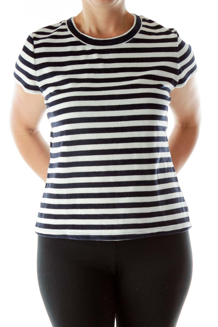 Blue White Striped Shirt