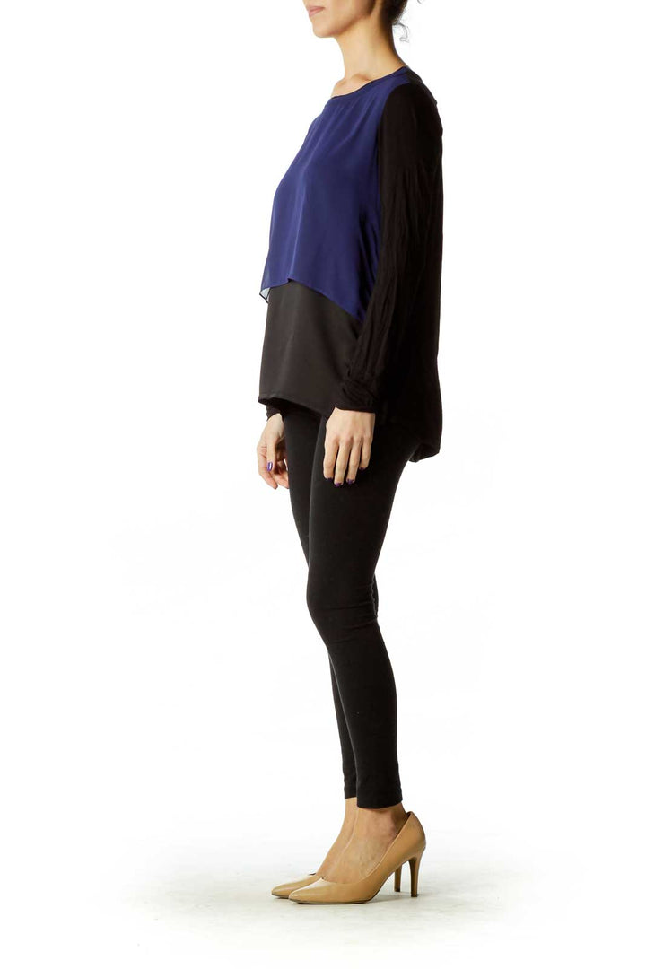 Black Round Neck Top