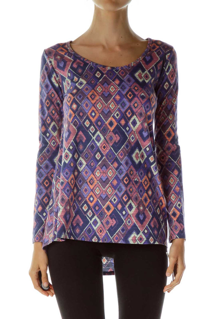 Purple Pink Printed Tunic