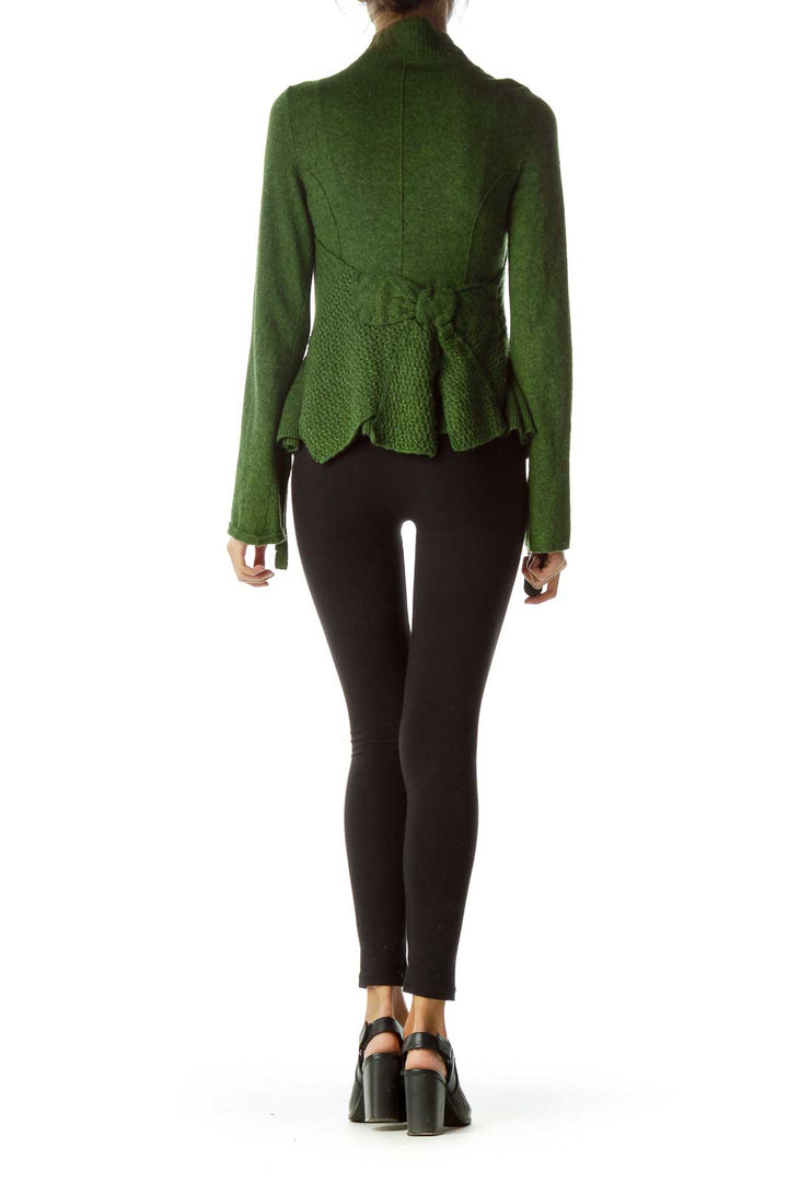 Green Cable Knit Sweater