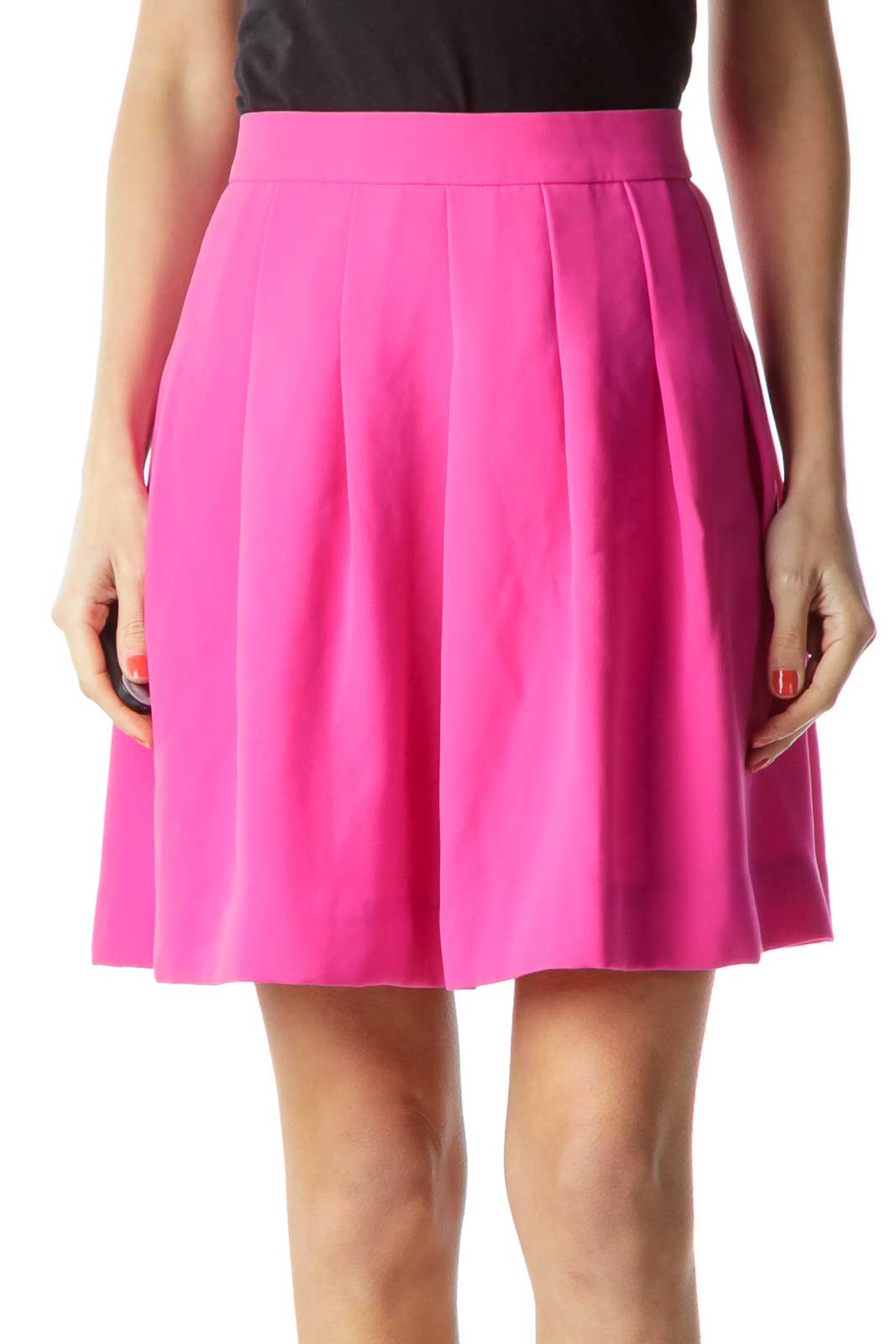 Pink A-Line Mini Skirt