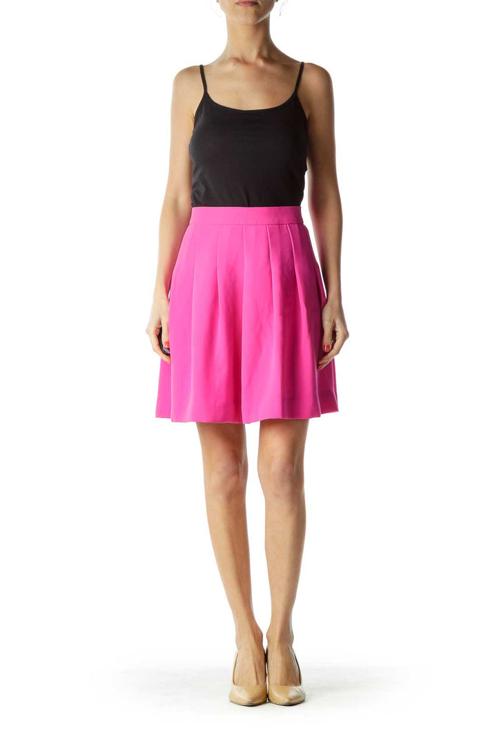Pink A-Line Mini Skirt
