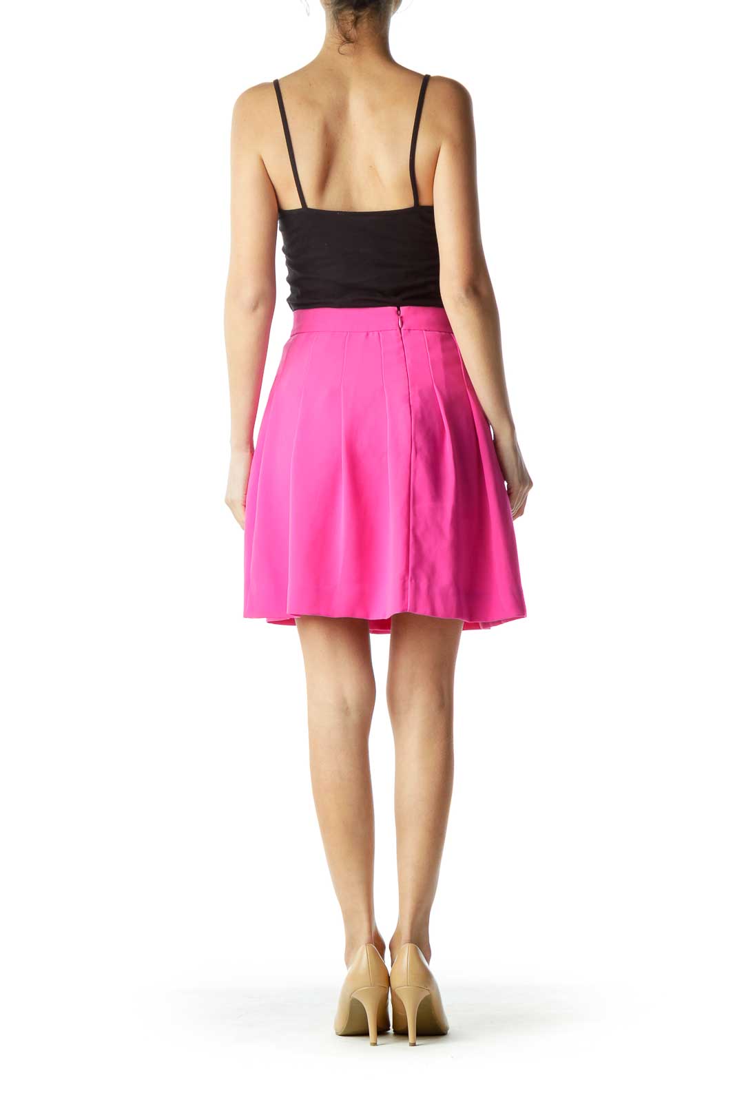 Pink A-Line Mini Skirt