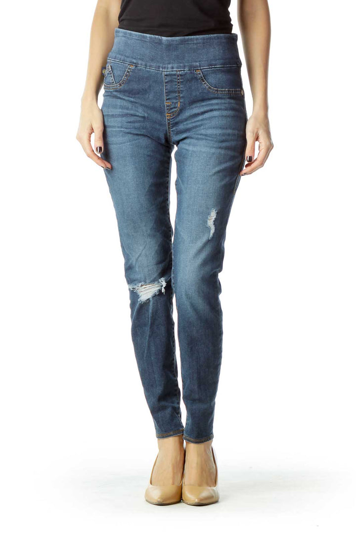 Blue Skinny Jegging