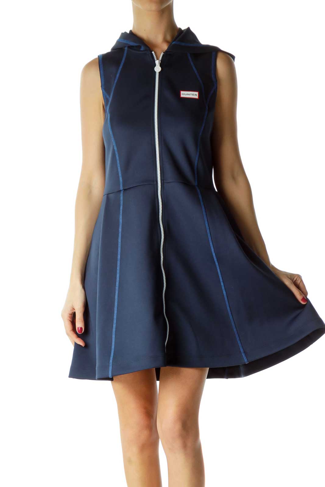 Blue Hunter x Target Hooded Zippered Activewear Dress