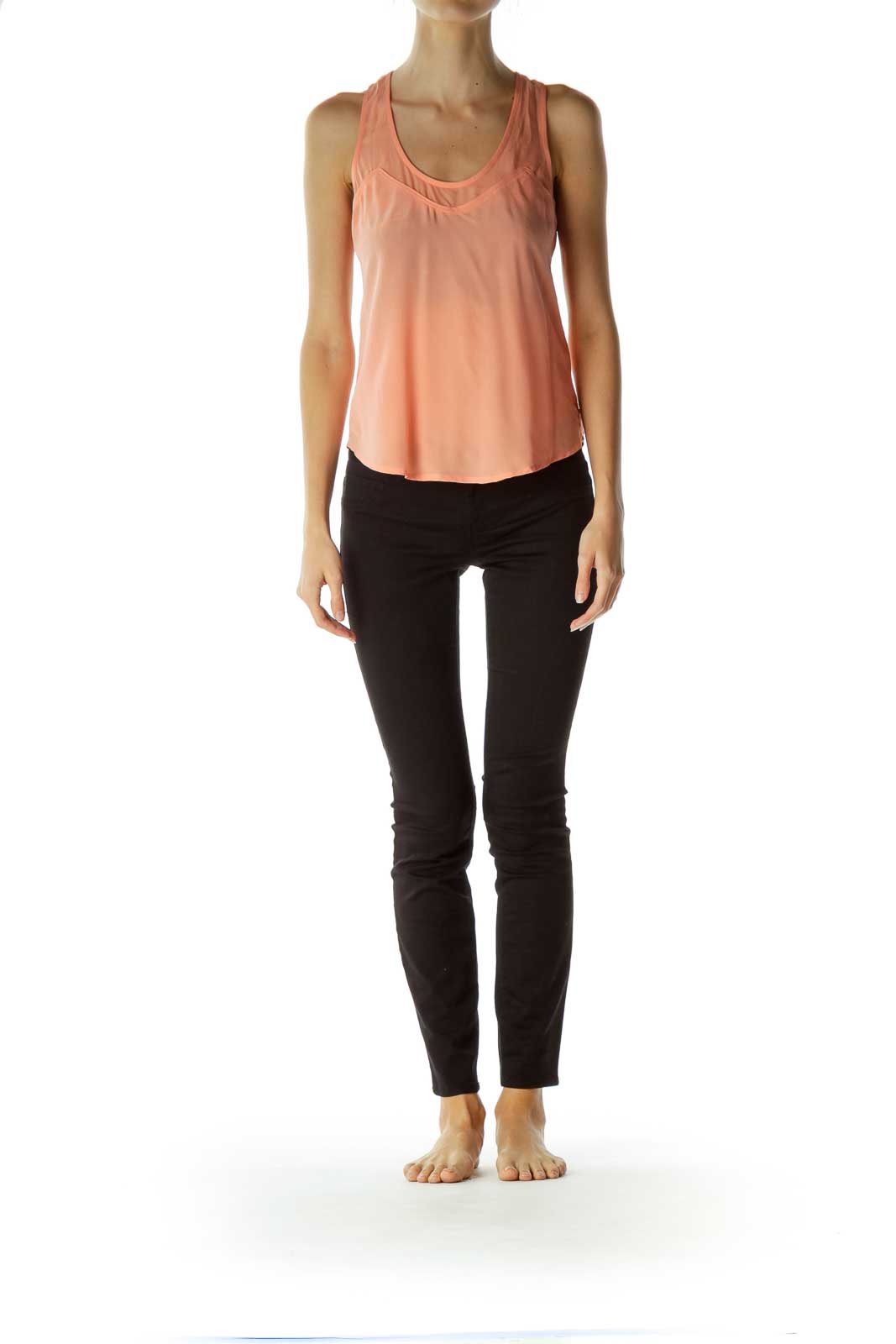 Peach Silk Camisole