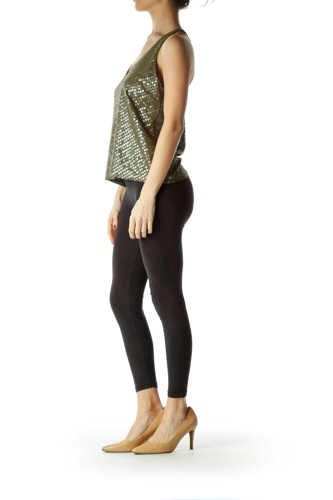 Green Gold Racerback Tank Top