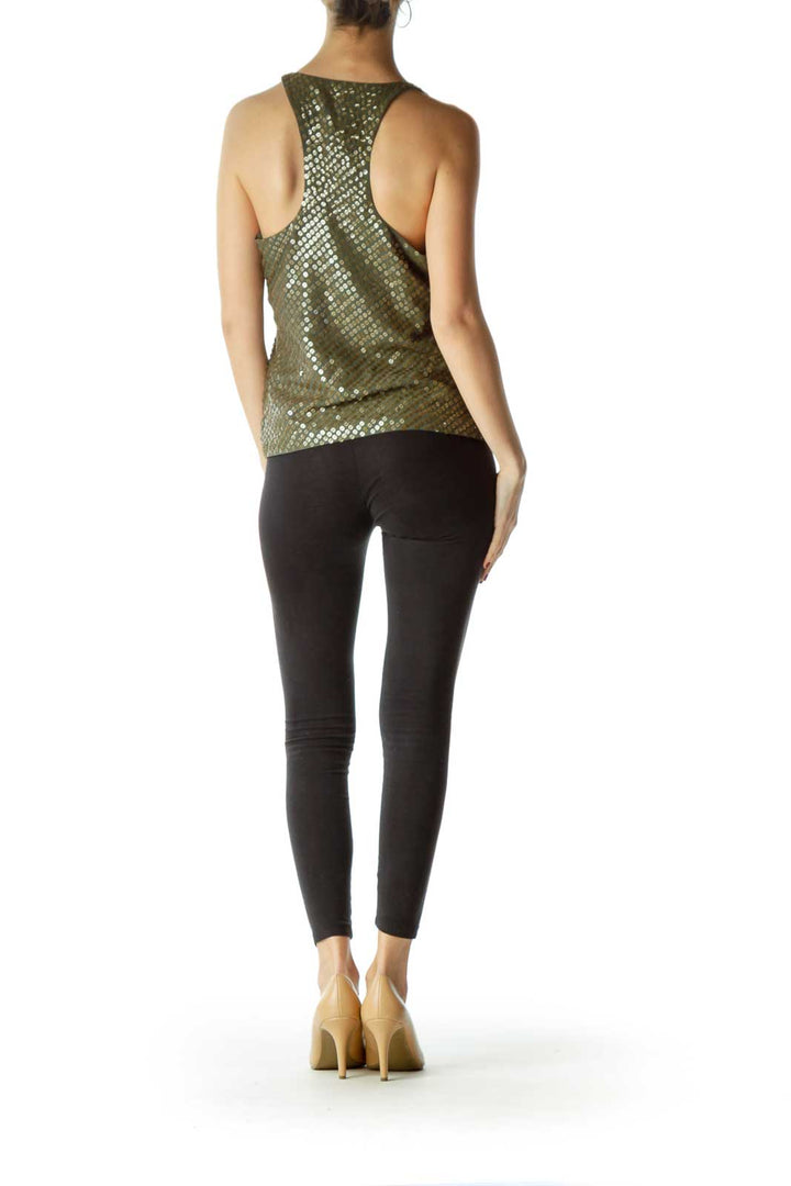 Green Gold Racerback Tank Top