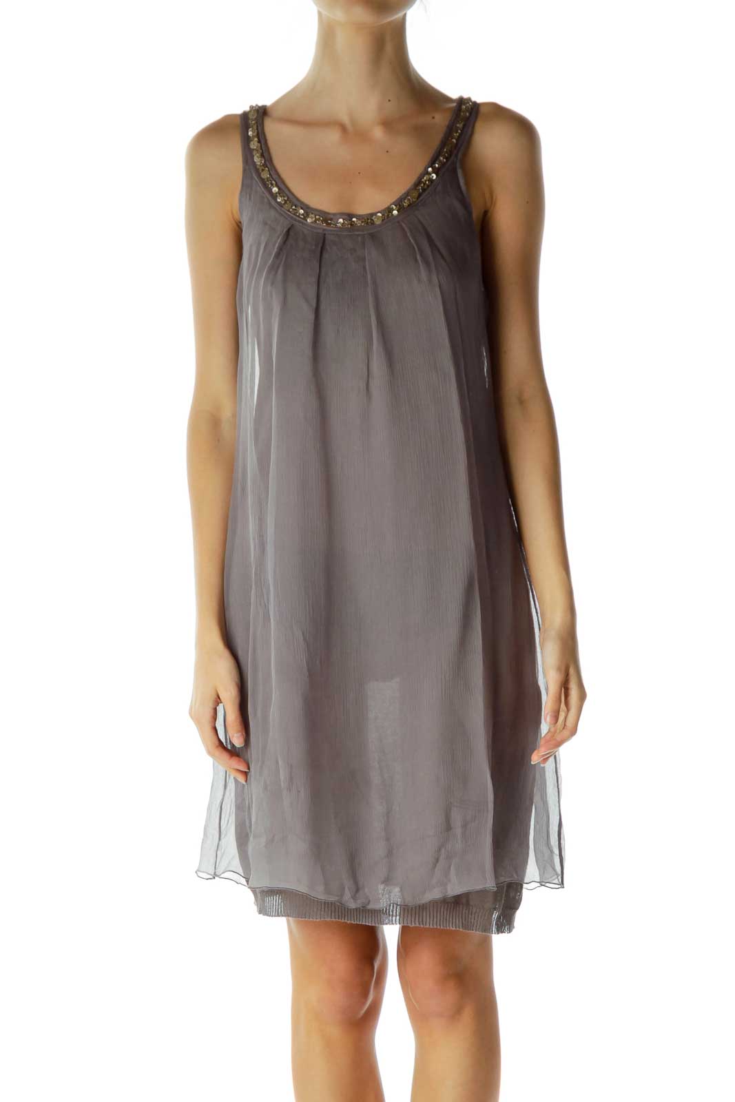 Purple Silk Tent Dress